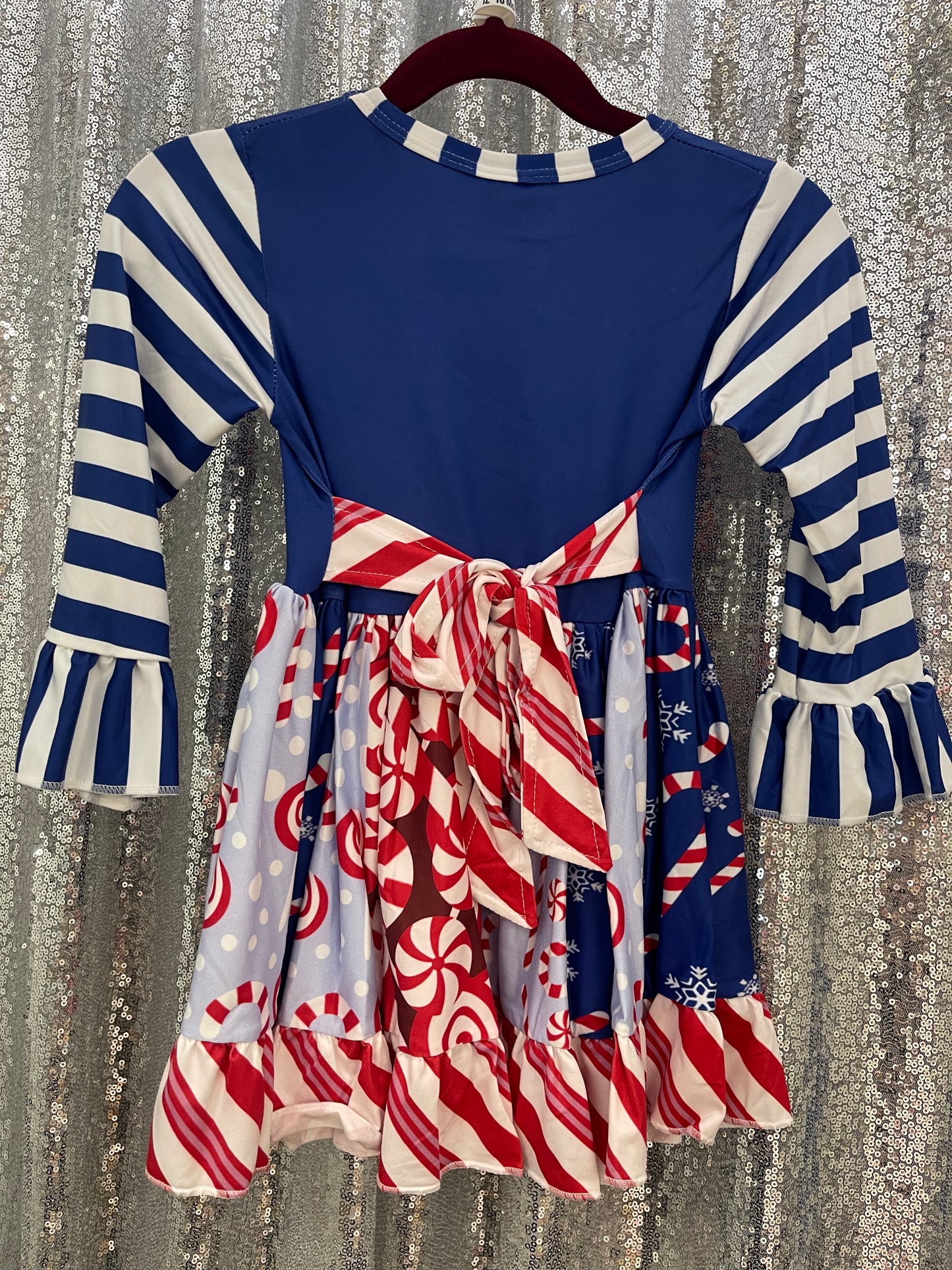 Christmas Candy Cane Twirl dress