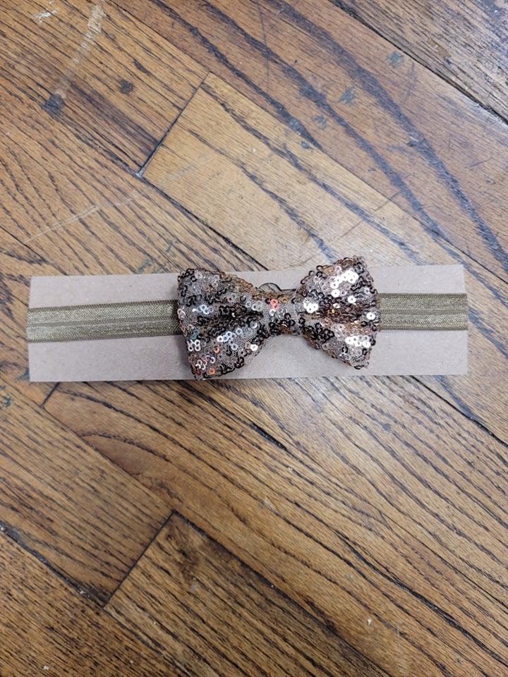 Sequin Bow Headband