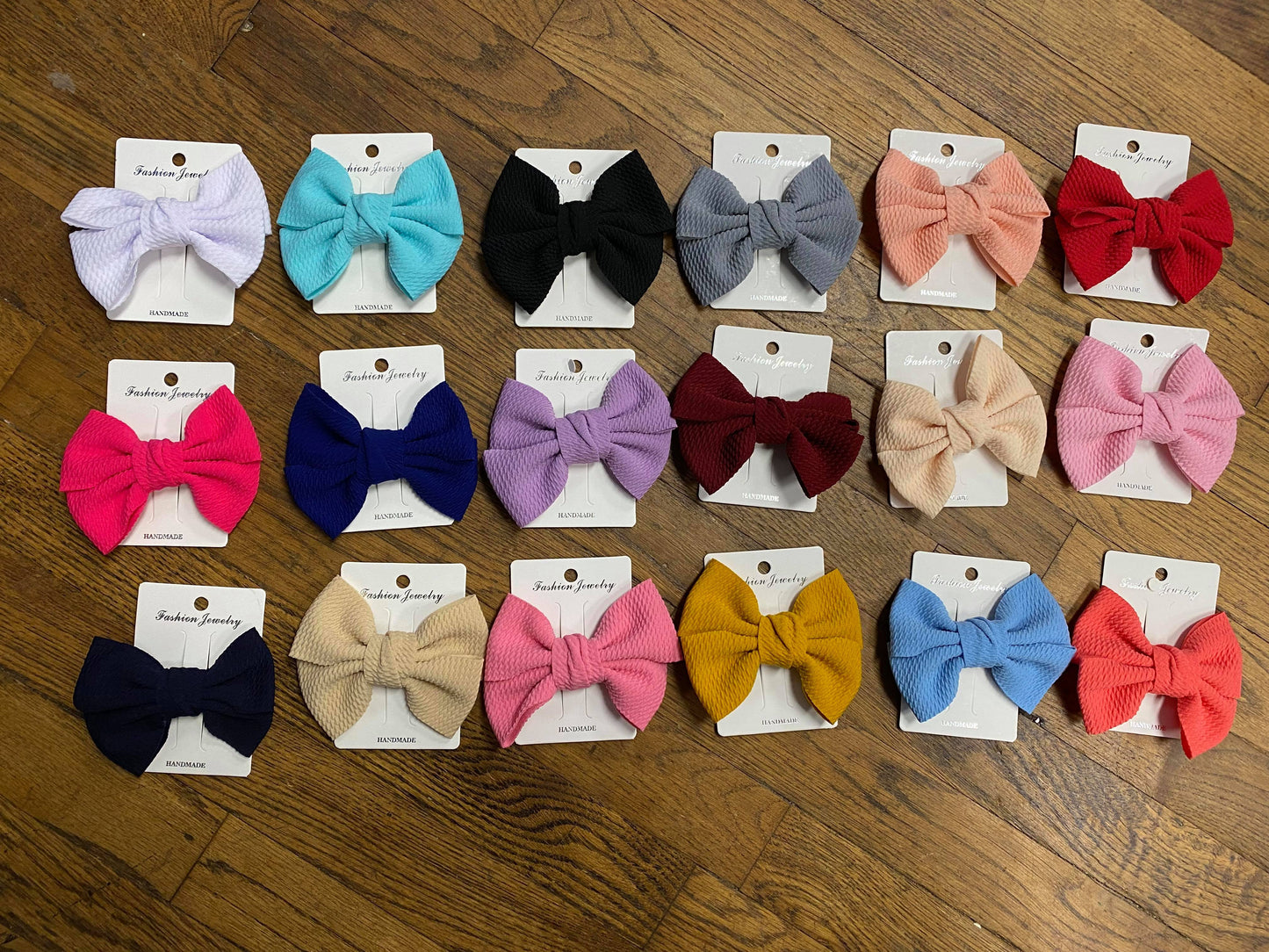 Waffle Fabric Fancy Bow