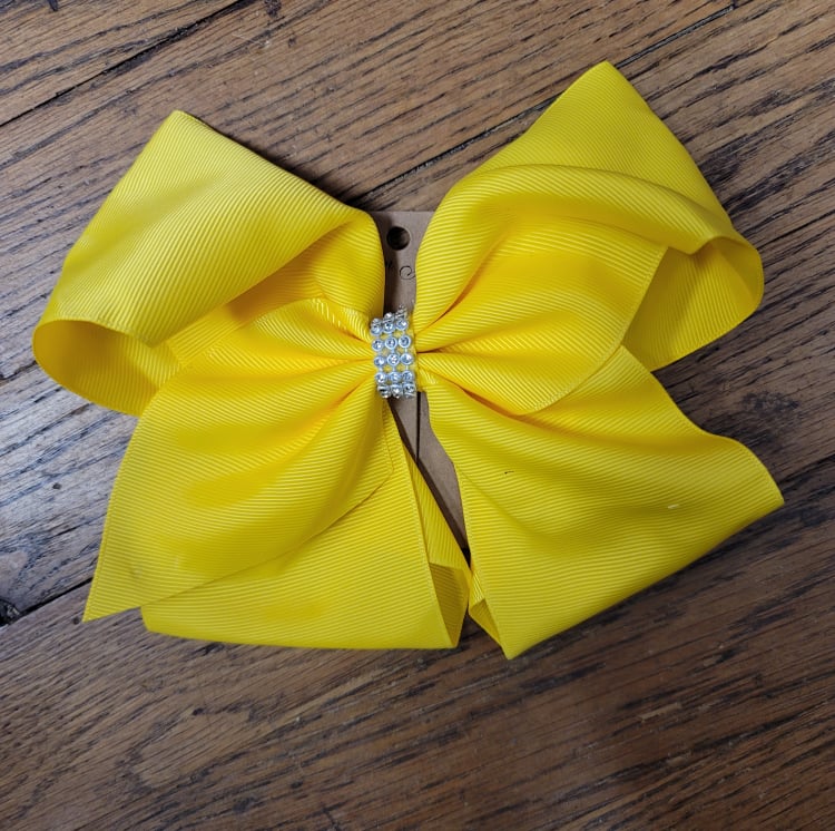 Big Bow 8” With Rhinestone Center